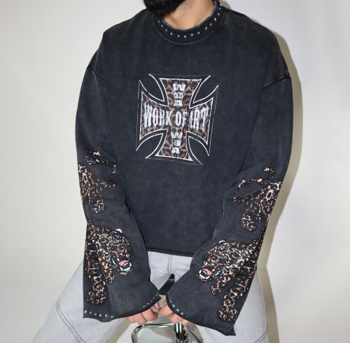 Custom Clothing Manufacturers Digital Printing Rhinestones Raw T-shirt