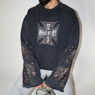 Custom Clothing Manufacturers Digital Printing Rhinestones Raw T-shirt