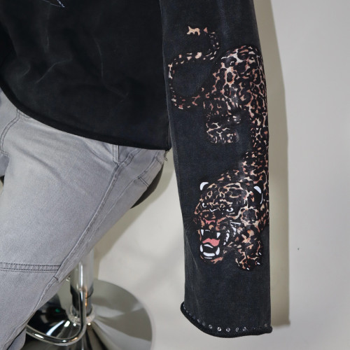 Custom Clothing Manufacturers Digital Printing Rhinestones Raw T-shirt