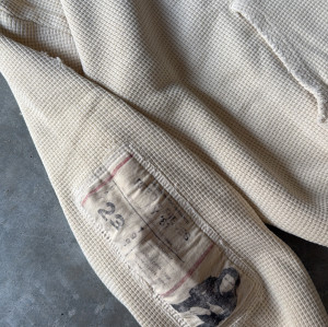 Custom Clothing Manufacturers Screen Printing Distressed Waffle-knit hoodie