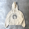 Custom Clothing Manufacturers Screen Printing Distressed Waffle-knit hoodie