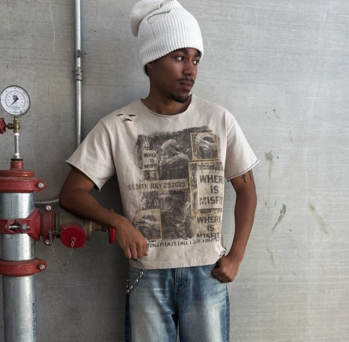 Custom Clothing Manufacturers Screen Printing Distressed Raw T-shirt