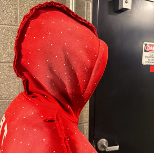 Custom Clothing Manufacturers Applique Embroidery Rhinestones Hoodies