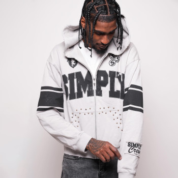 Custom Clothing Manufacturers Digital Printing Rivets Distressed Hoodie