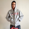 Custom Clothing Manufacturers Distressed Embroidery 100% Cotton Hoodie