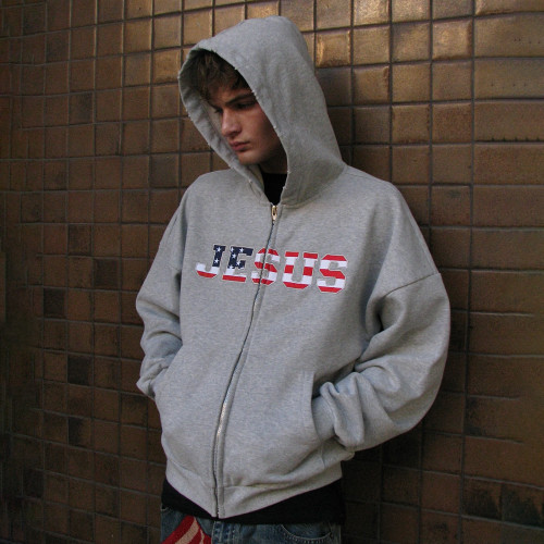 Custom Clothing Manufacturers Distressed Embroidery 100% Cotton Hoodie