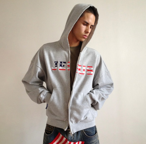 Custom Clothing Manufacturers Distressed Embroidery 100% Cotton Hoodie