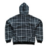 Custom Clothing Manufacturers Embroidery 100% Cotton Plaid Hoodie