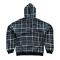 Custom Clothing Manufacturers Embroidery 100% Cotton Plaid Hoodie