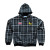 Custom Clothing Manufacturers Embroidery 100% Cotton Plaid Hoodie