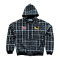 Custom Clothing Manufacturers Embroidery 100% Cotton Plaid Hoodie