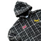 Custom Clothing Manufacturers Embroidery 100% Cotton Plaid Hoodie