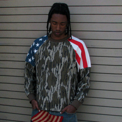 Custom Clothing Manufacturers Digitally Printed Cotton Waffle Knit T-shirt