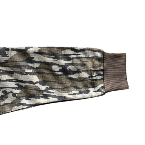 Custom Clothing Manufacturers Digitally Printed Cotton Waffle Knit T-shirt