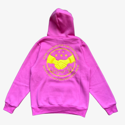 Custom Clothing Manufacturers Embroidered logo 100% Cotton Casual Hoodie