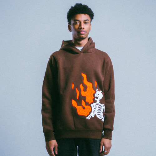 Custom Clothing Manufacturers Embroidered Pattern 100% Cotton Hoodie