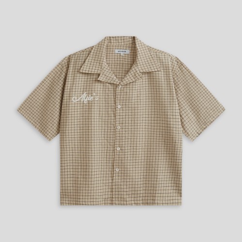 Custom Clothing Manufacturers Embroidered Plaid Shirt