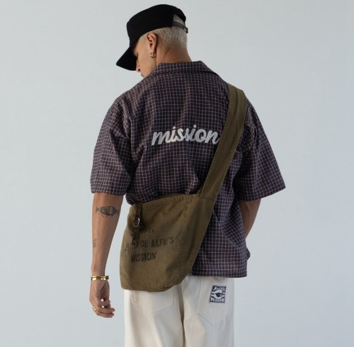 Custom Clothing Manufacturers Embroidered Checked 100% Cotton Shirt