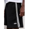 Custom Clothing Manufacturers Embroidered Logo Waffle-knit Striped Shorts