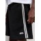 Custom Clothing Manufacturers Embroidered Logo Waffle-knit Striped Shorts