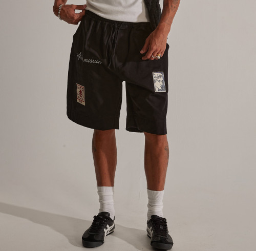 Custom Clothing Manufacturers Embroidered Logo Casual Shorts