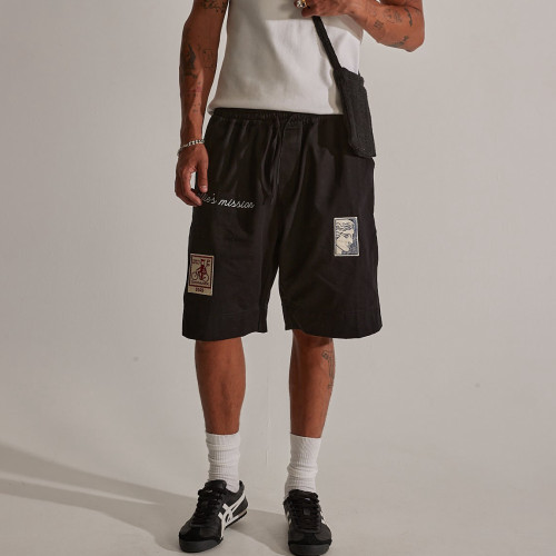 Custom Clothing Manufacturers Embroidered Logo Casual Shorts