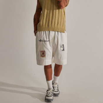 Custom Clothing Manufacturers Embroidered Logo 100% Cotton Shorts