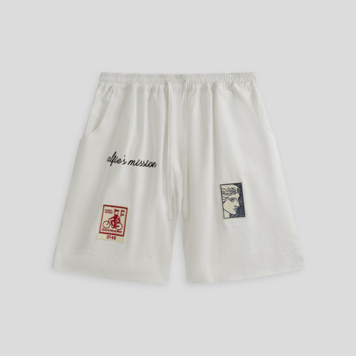 Custom Clothing Manufacturers Embroidered Logo 100% Cotton Shorts