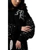 Custom Clothing Manufacturers Rhinestone Beading 100% Cotton Hoodies