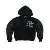 Custom Clothing Manufacturers Rhinestone Beading 100% Cotton Hoodies