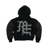 Custom Clothing Manufacturers Rhinestone Beading 100% Cotton Hoodies