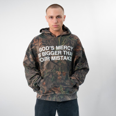 Custom Clothing Manufacturers Digital Print Leaf Camouflage Hoodies