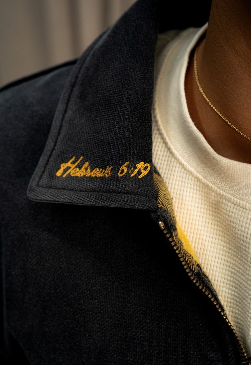 Custom Clothing Manufacturers Embroidered Cotton Plaid Jacket