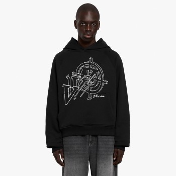 Custom Clothing Manufacturers Digital Printing Black Casual Hoodie