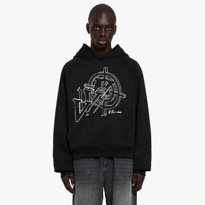 Custom Clothing Manufacturers Digital Printing Black Casual Hoodie