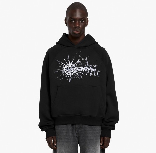 Custom Clothing Manufacturers Embroidered LOGO Black Casual Hoodie