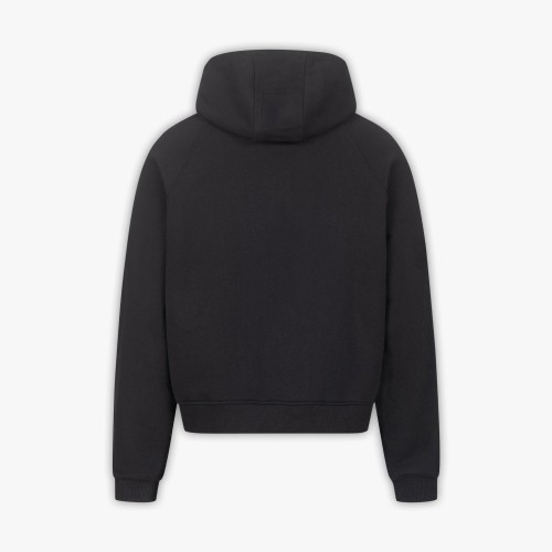 Custom Clothing Manufacturers Embroidered LOGO Black Casual Hoodie