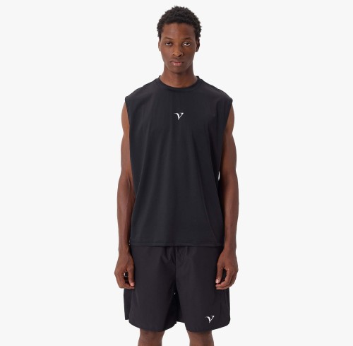 Custom Clothing Manufacturers Digitally Printed LOGO Black Casual Vest