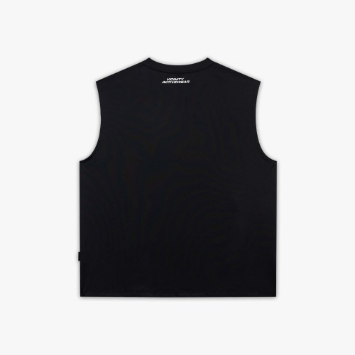 Custom Clothing Manufacturers Digitally Printed LOGO Black Casual Vest