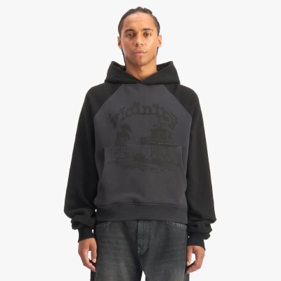 Custom Clothing Manufacturers Screen printing Pattern Color-blocked Hoodie