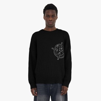 Custom Clothing Manufacturers Appliqué Embroidery 100% Wool Sweater