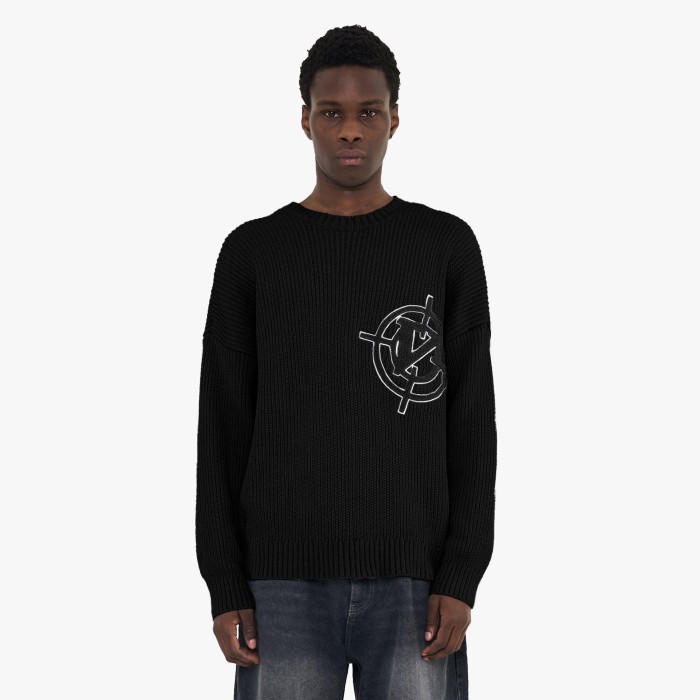 Custom Clothing Manufacturers Appliqué Embroidery 100% Wool Sweater