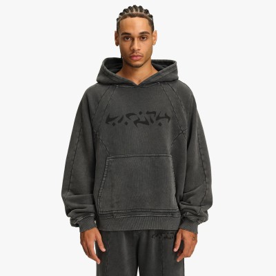 Custom Clothing Manufacturer Digital Printing LOGO Acid Wash Hoodies