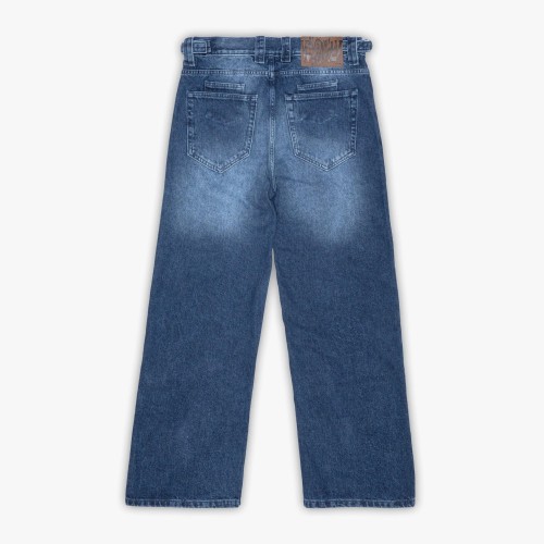 Custom Clothing Manufacturer Digital Printing Patterns Acid-Washed Jeans