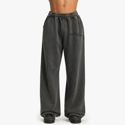 Custom Clothing Manufacturer Digital Printing Acid-Washed Sweatpants