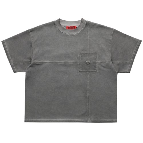 Custom Clothing Manufacturer Metal LOGO Patchwork Cotton T-shirt