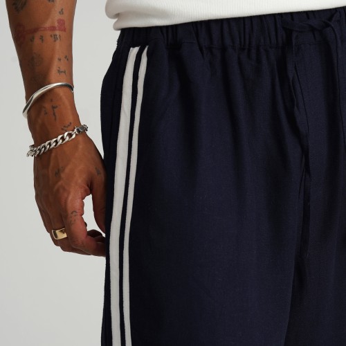Custom Clothing Manufacturer Embroidery Cotton Striped Sweatpants