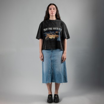 Custom Clothing Manufacturer Digital Printing Acid Wash Cotton T-shirt