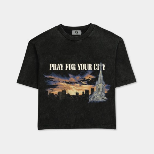 Custom Clothing Manufacturer Digital Printing Acid Wash Cotton T-shirt