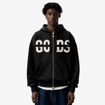 Custom Clothing Manufacturer Appliqué Embroidery Zipper Cardigan Hoodie